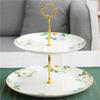 New Chinese Flower Tea Set Teapot Korean Bone China Coffee Cup Saucer Spoon Pastry Dessert Plate String Plate Gift Box Set