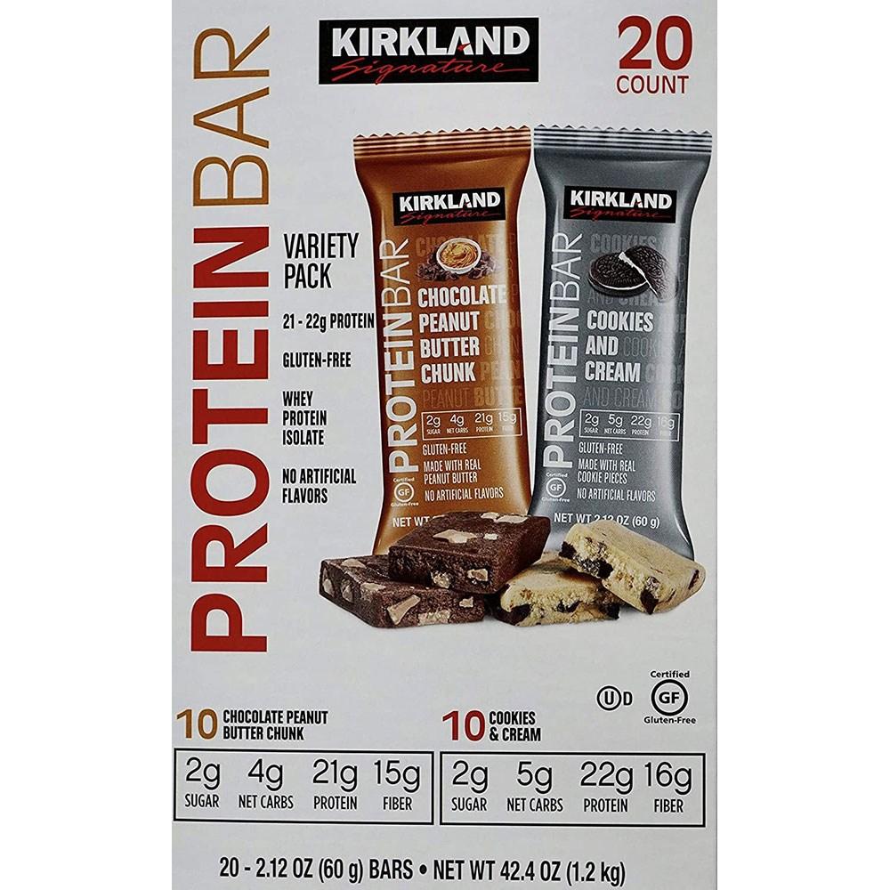 Kirkland Signature Protein Bar 60g 1 Set 1.2kg Ingredients: may be subject to change at the manufacturer’s discretion. For | 1 Set 1.2kg