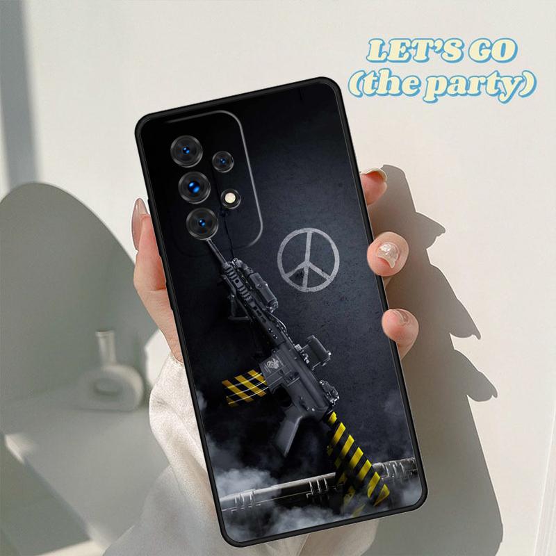 Pistol Gun phone case For Samsung Galaxy A42 A31 A40 A51 A71 A32 A80 A91 A52 A72 A73 A20e A21S A50 A70 A11 A12 Cover