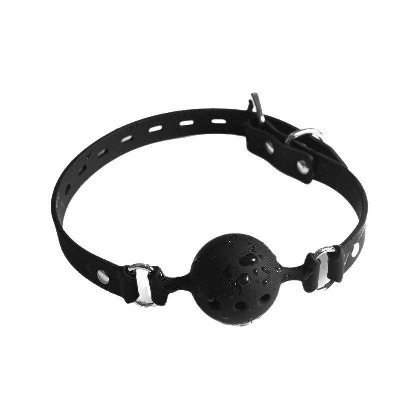 Breathable Silicone Ball Mouth Gag Adjustable Bondage Kit Soft Mouth BDSM Bondage Ball for Beginners Adult Couple Games Sex Toy