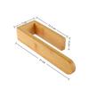 Durable Adhesive Bamboo Wooden Towel Rack Waterproof Wall-Mounted No Drill Shelf Toilet Storage Towel Shelf Bathroom