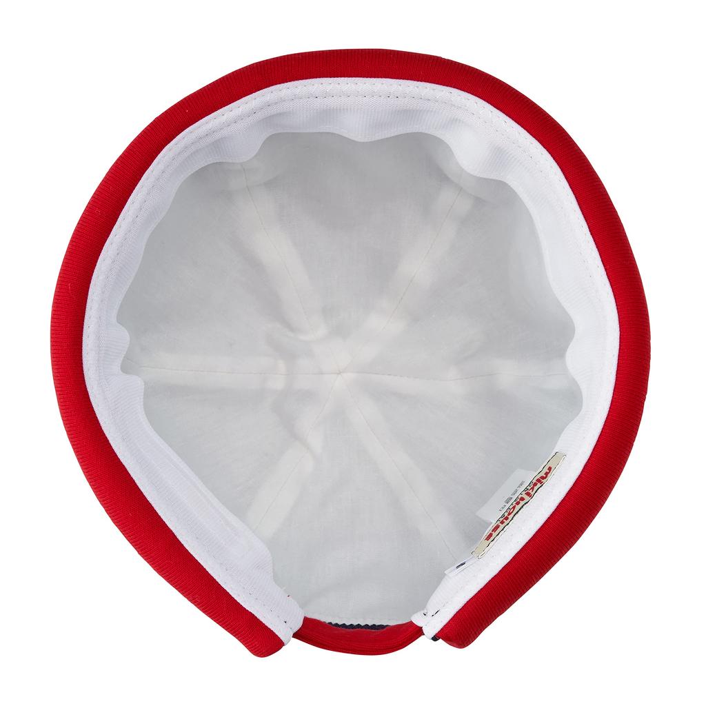 MIKI HOUSE Roll Cap Hooded Hat with Logo and UV Made In for Boys and Size M Navy Protection, Japan, Girls, Newborns, Infants, Kids, (48-52cm), Blue,