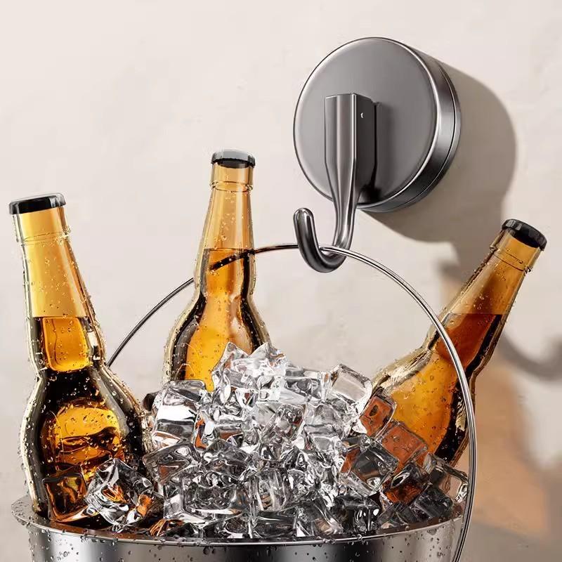 Vacuum Suction Cup Hooks Bathroom Shower Towel Robe Holder Waterproof Removable Door Wall Mounted Hooks Glass Tile Sucker Hanger