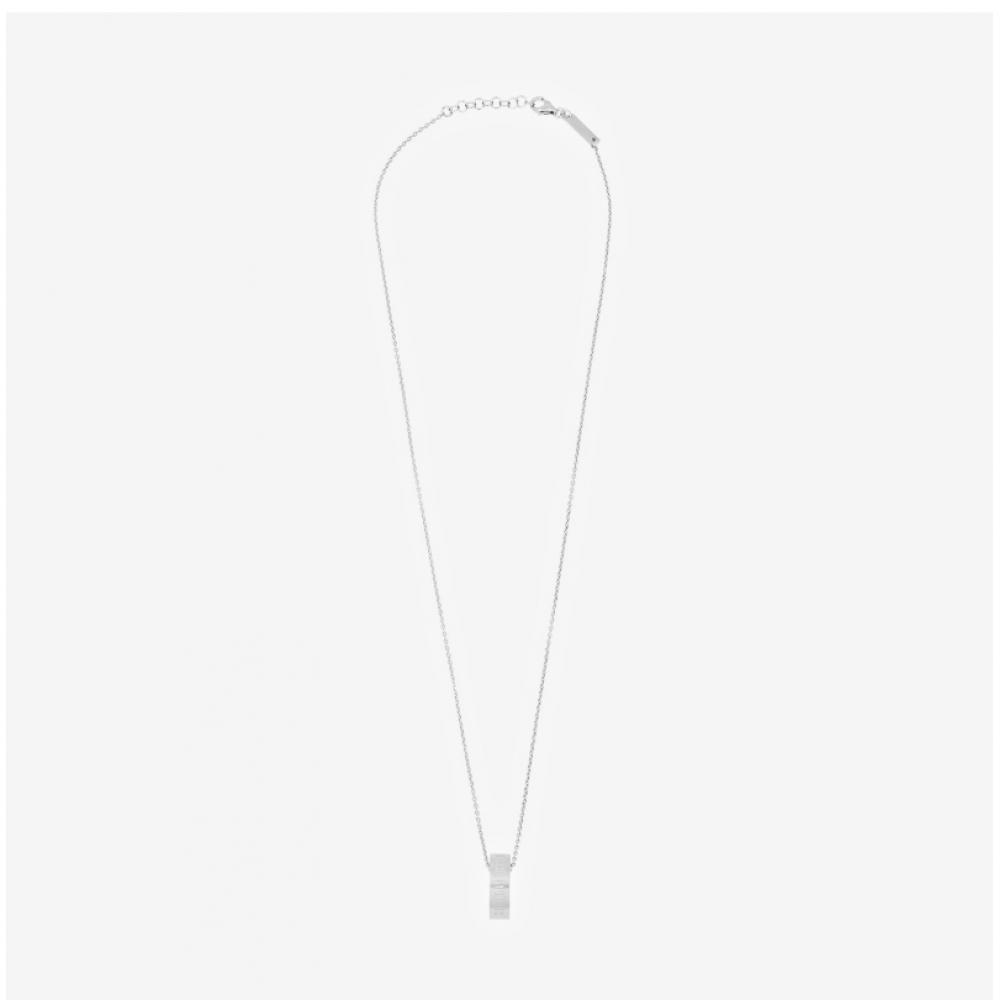 Maison Margiela Numercial Engraving NumbeRing Logoring Silverhalsband Si8uu0001 Sv0129
