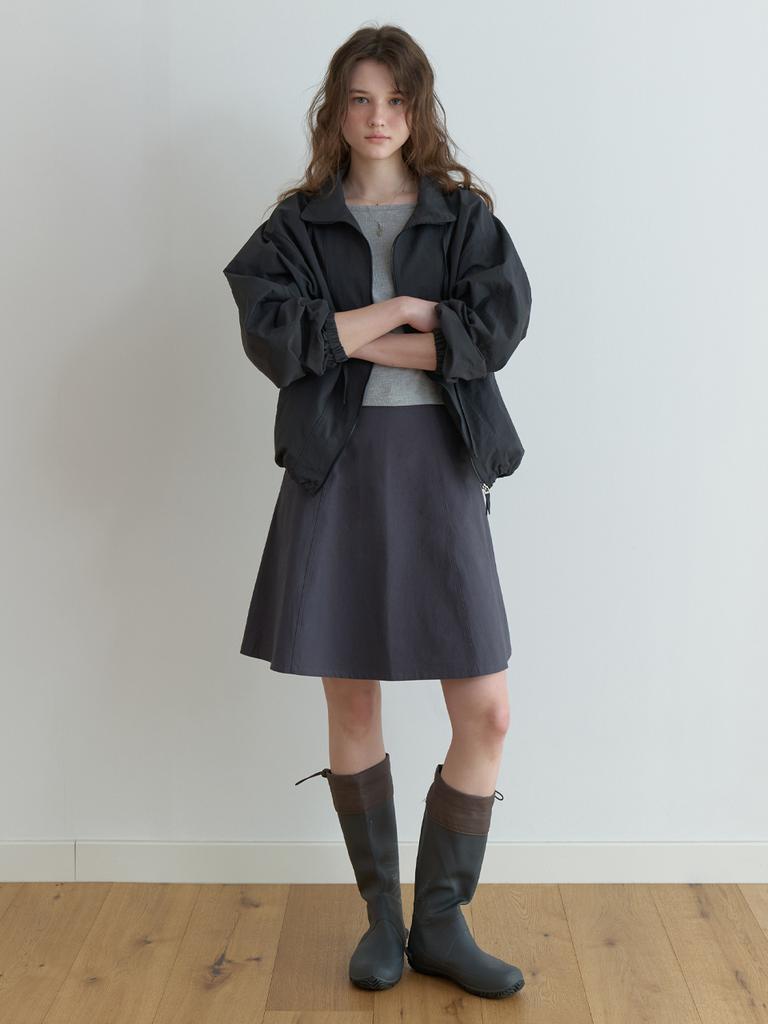 Deomiteun Befor Flare Skirt (Charcoal)