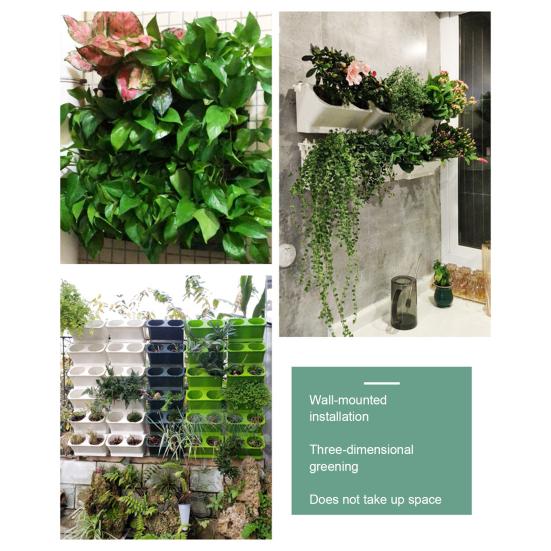 Vertikaler Garten Pflanzgefäß Hängendes Pflanzgefäß Kasten Gemüse Anzuchtkasten für Zimmerpflanzen Büro Wohnkultur