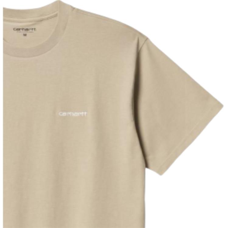 Carhartt WIP S/S Script Embroidery T-Shirt Men T-Shirts Light-Brown I025778-0QS-XX