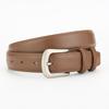 Vintage Leather Belt For Women And Men With Metal Pin Buckle And Twolayer Cowhide For Casual Dress
