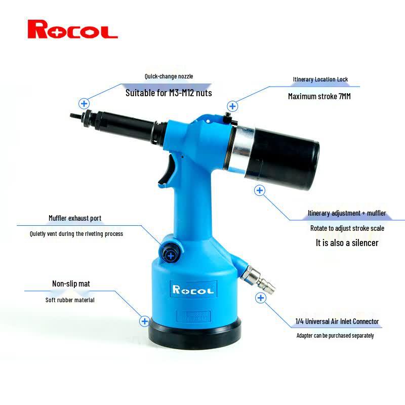 ROCOL Pneumatic Rivet Nut Gun