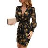 Dámské šaty Výstřih do V Vše Sladěné Polyester Sexy Plisované Krátké Bodycon šaty