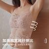 Lace Can Be Worn Outside Women's Anti-light Sexy Back Tube Top Bra Thin Large Size Bra