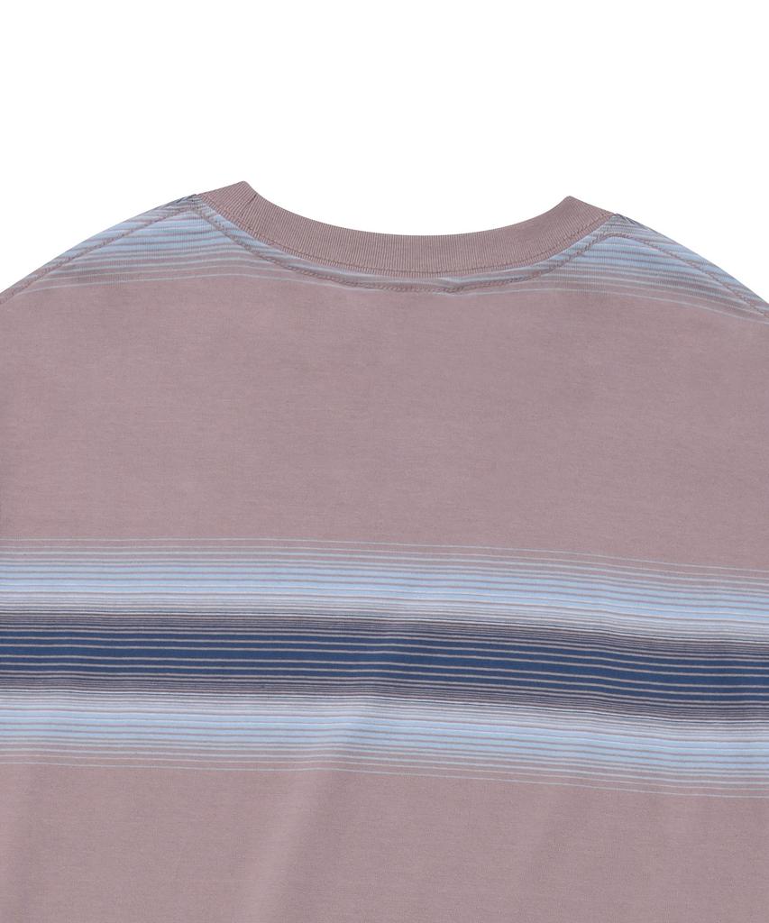 COVERNAT Gradient Stripe T-Shirt Beige