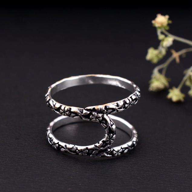 Thumb Ring Twisted Ring Arthritis Ring, Splint Knuckle Ring, , Adjustable Sterling Silver Ring for Women, Simple Midi Ring,