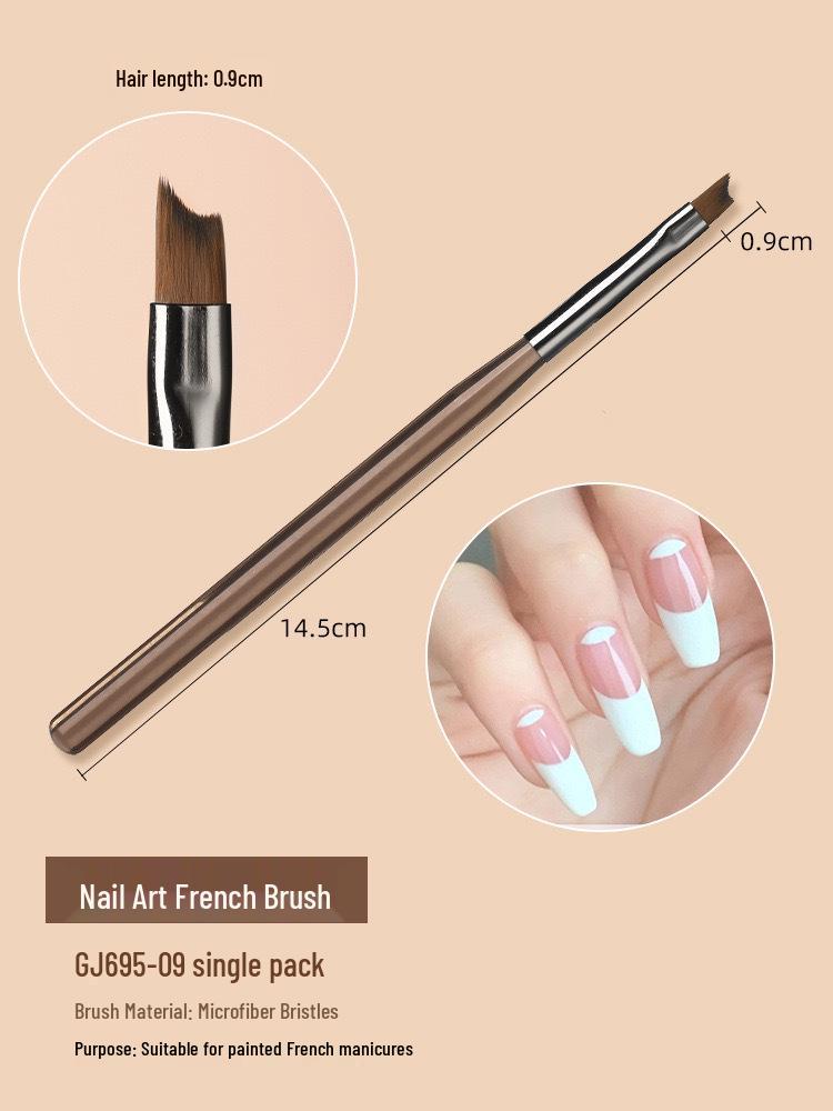Double-Ended Japanese Nail Art Brush Set for Gel, Liner, and Color Painting