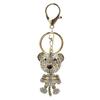 Striped Tiger Keychain with Diamond Inlay & Enamel - Fashion Accessory & Holiday Gift