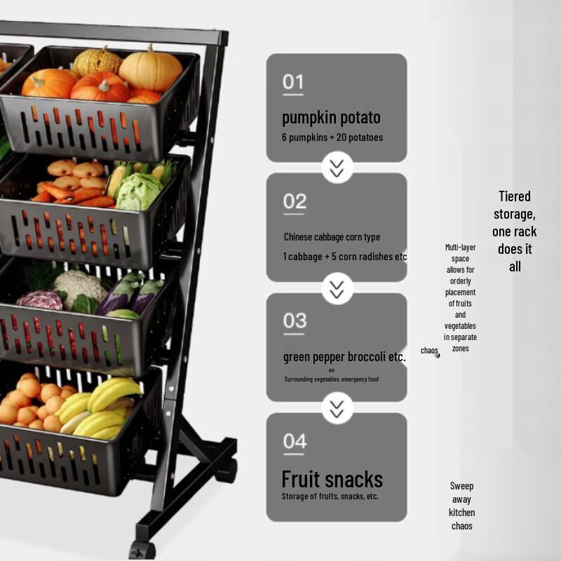 Multi-layer Rolling Storage Cart