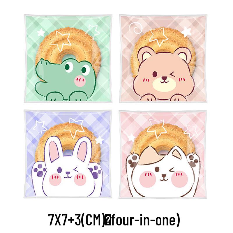 Pabei Niedliche Pfote Selbstklebende Süßigkeiten- & Schneeflocken-Knusper-Tüten