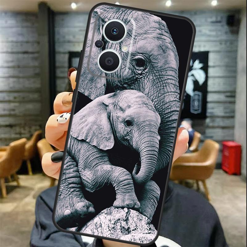 Elephant Baby Nature Case For OPPO Reno 11 11F 13 12 F 8T 7 8 10 Pro OPPO Find X8 X6 Pro X3 X5 Lite Cover Coque
