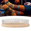 Runde Strickliesel mit Nadeln DIY-freundliches rundes Strickbrett Einfach zu bedienen mit Stricktasche Strickwerkzeug-Set