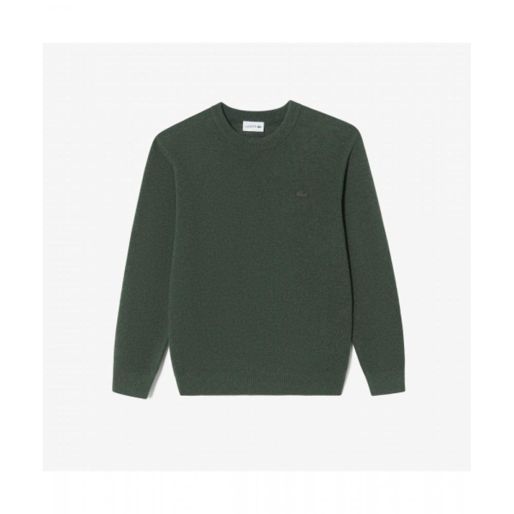 

LacoSte Men S baSic Crewneck Pullover [dark Khaki] 003