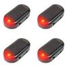 1-5PCS Car Fake Security Light Solar Powered Simulated Dummy Alarm Anti-Theft Wireless Warning Lamp LED Flashing Imitation Lamp