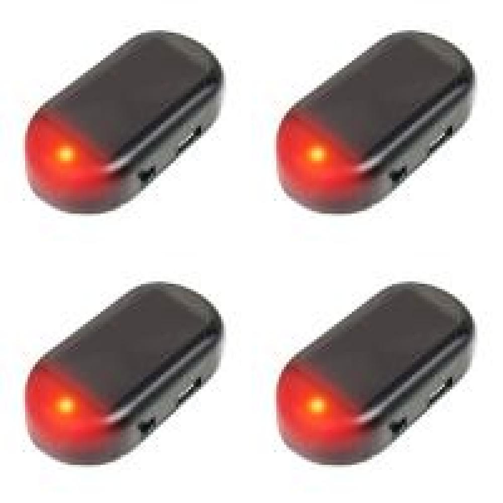 1-5PCS Car Fake Security Light Solar Powered Simulated Dummy Alarm Anti-Theft Wireless Warning Lamp LED Flashing Imitation Lamp