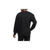Adidas LABEL Logo printed round neck pullover long sleeve sweatshirt unisex black IB2774
