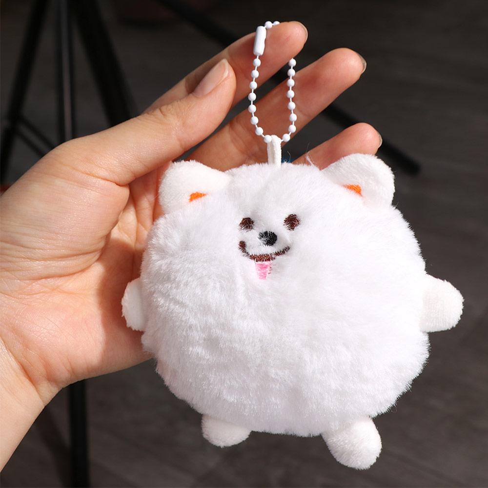 Put Tongue Samoyed Plush Keyring Dog Samoyed Doll Plush Keychain Children's Gift