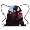 Bundle Pocket Casual Bag Spider-Man Shoulder Cartoon Student Print Drawstring Backpack Storage Bag