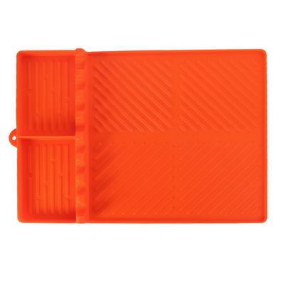 1Set Silicone Griddle Mat Grill Pad For Kitchen, Cooking, Countertop (Orange)