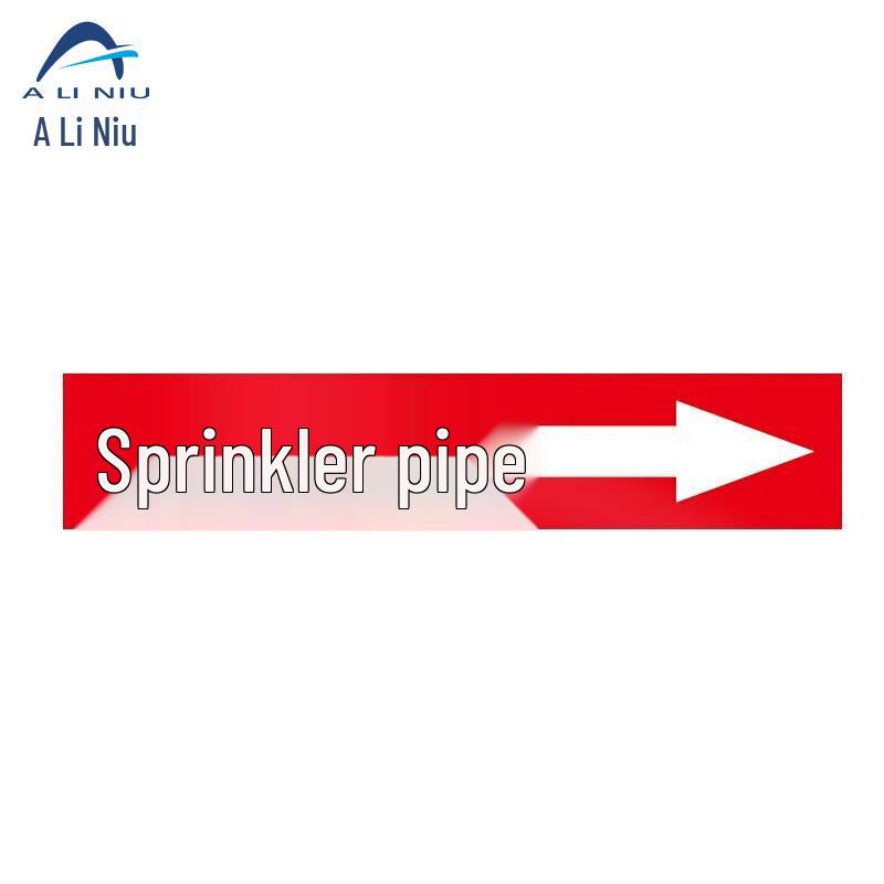 Aliniu AJS-058 Industrial Pipe Marking Arrow Stickers 6*30cm