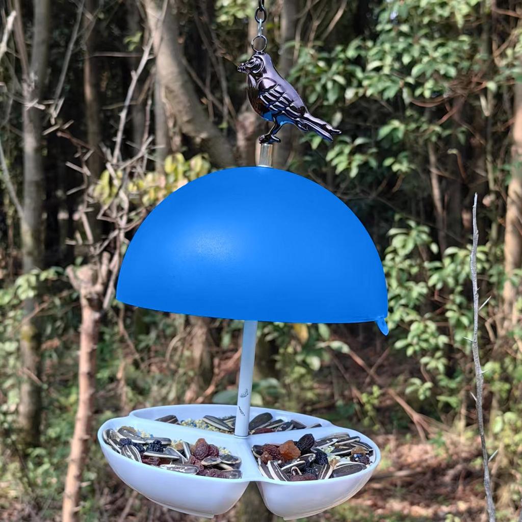 Feeder Dome Bird Feeder For Small Birds - Feeder For Mealworms - Bird Feeder Dome Cover Outdoor Bird Feeder