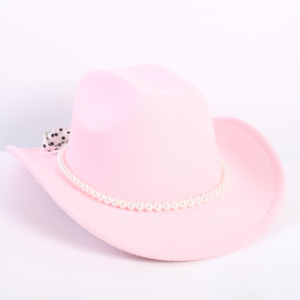 Beliebte europäische und amerikanische Mode OL-Stil einfarbiger Cowboyhut Herren und Damen High-End Zylinder Jazzhut Filzhut