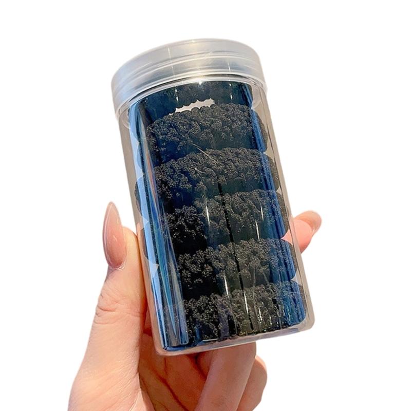 

6pcs Extra Firm Woven Hair Rings Flexible Stretch Ponytail Accessories for Exercise Routines Daily Use