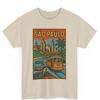 Sao Paulo Retro Comic T-Shirt: Brazil Urban Art Graphic Tee