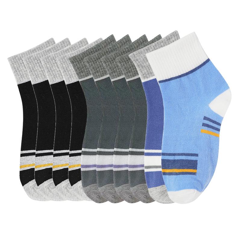 10 párů Pánské středně vysoké bavlněné deodorantové prodyšné letní bavlněné sportovní ponožky Letní chlapecké ponožky