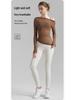 Women's Two-Piece Camisole Yoga Set: Sexy Autumn Mesh Long-Sleeve Cover-Up