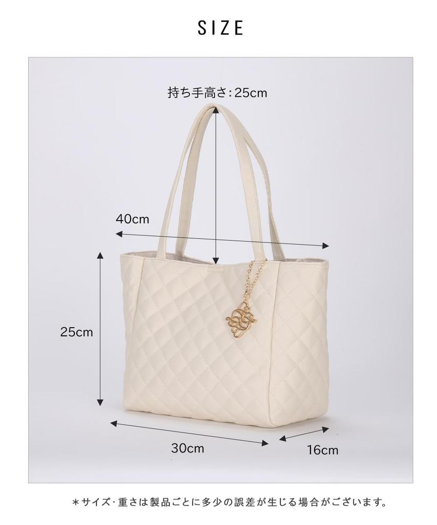 Altro Rose Elfenbein Tragetasche für Damen, 2-Wege gesteppte Umhängetasche, 970376-11, Großes Fassungsvermögen, A4-Format, Handtasche, Umhängetasche, Beliebte Marke, Schlicht