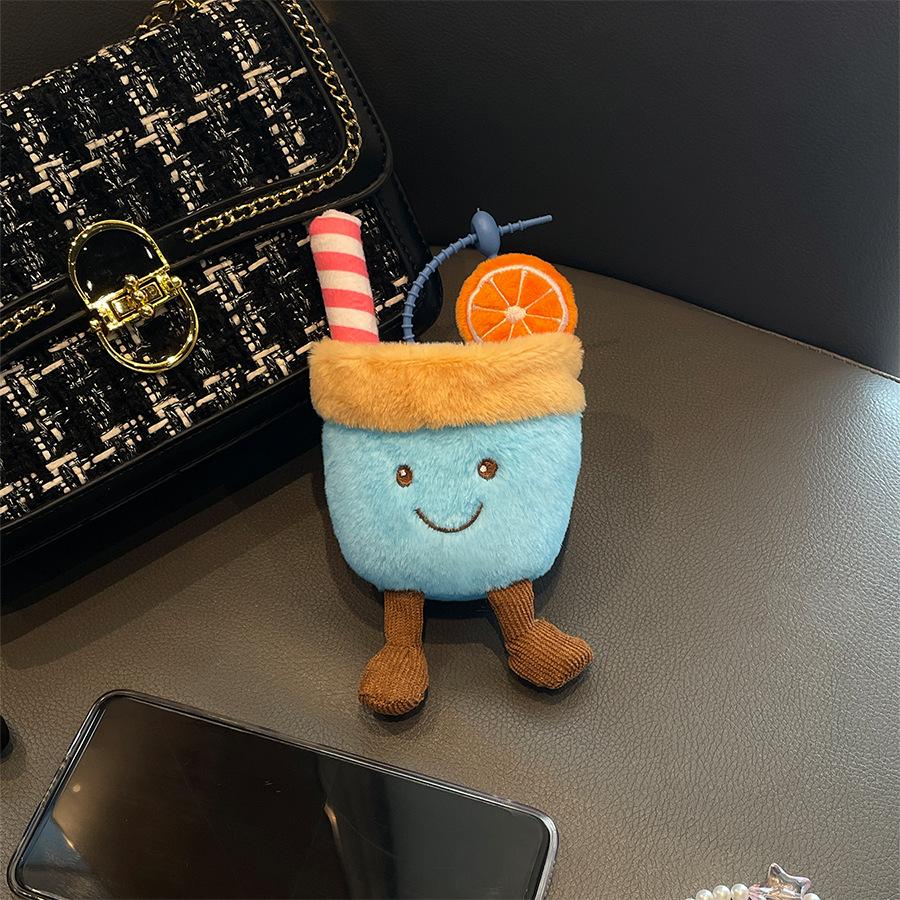 Cute Juice Ale Doll Bag Pendant Plush Doll Toy Birthday Gift Stall Doll Doll