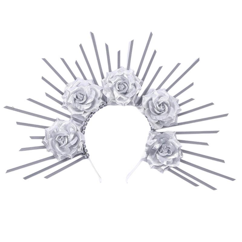 Women Head Jewelry Stylish Sun Headband Fashionable Headpiece Elegant Headpiece Alloy Material for Parties and Weddings