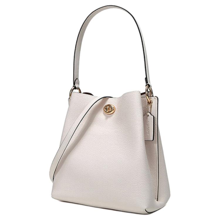 Coach Charlie 26 Adjustable Detachable Shoulder Strap Polished Pebble Leather Bucket Bag Crossbody Shoulder Bag Medium Women bags 55200-GDHA