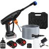 Cordless Pressure Washer Battery Powered Pressure Washer Cordless Pressure Washer with 6-in-1 Adjustable Nozzles 24V Portable Car Power Washer
