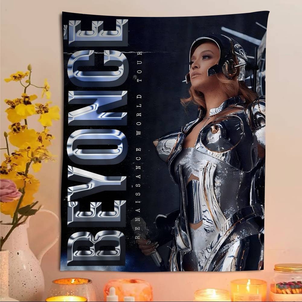 Beyonce Super Singer Anime Tapestry Indian Buddha Wall Decoration Witchcraft Bohemian Hippie Wall Hanging Sheets