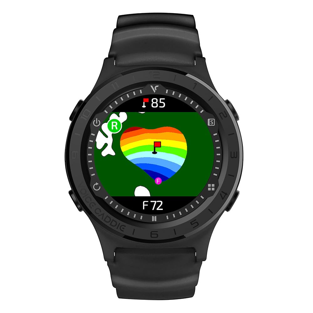 Voice Caddie Genuine Golf Watch GPS Golf Navi A3 Acely 2023 Wristwatch Type GPS Distance Measuring Instrument Black