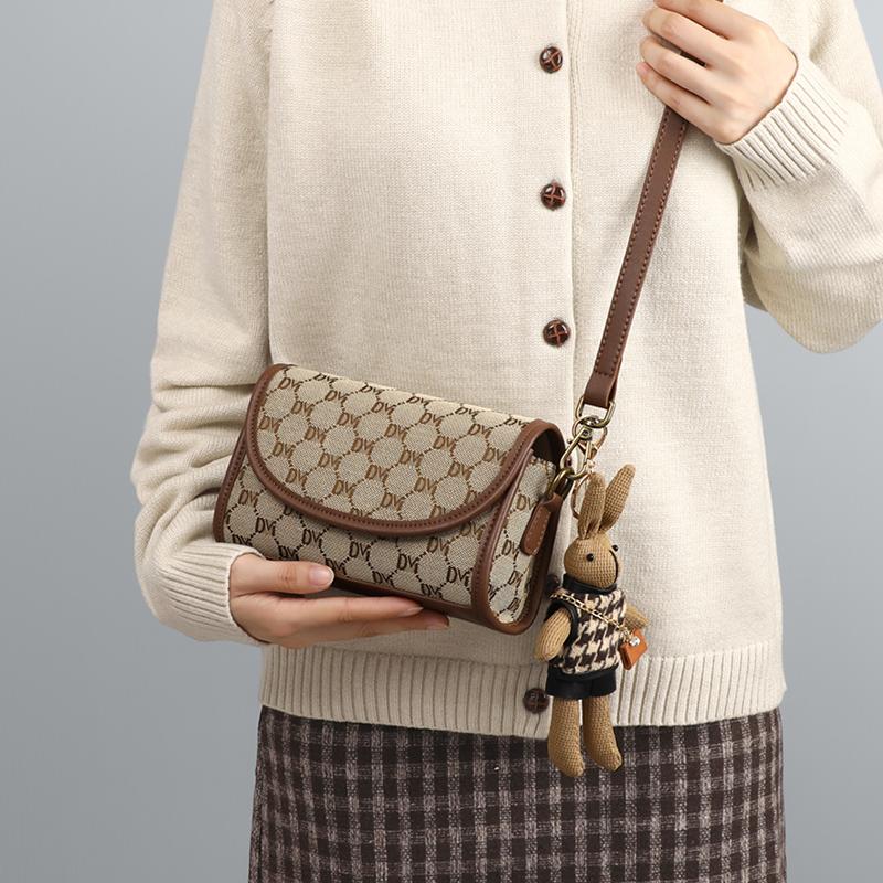 Ladies' new handbag, crossbody bag, high-end and trendy, paired with light luxury small bag, shoulder bag