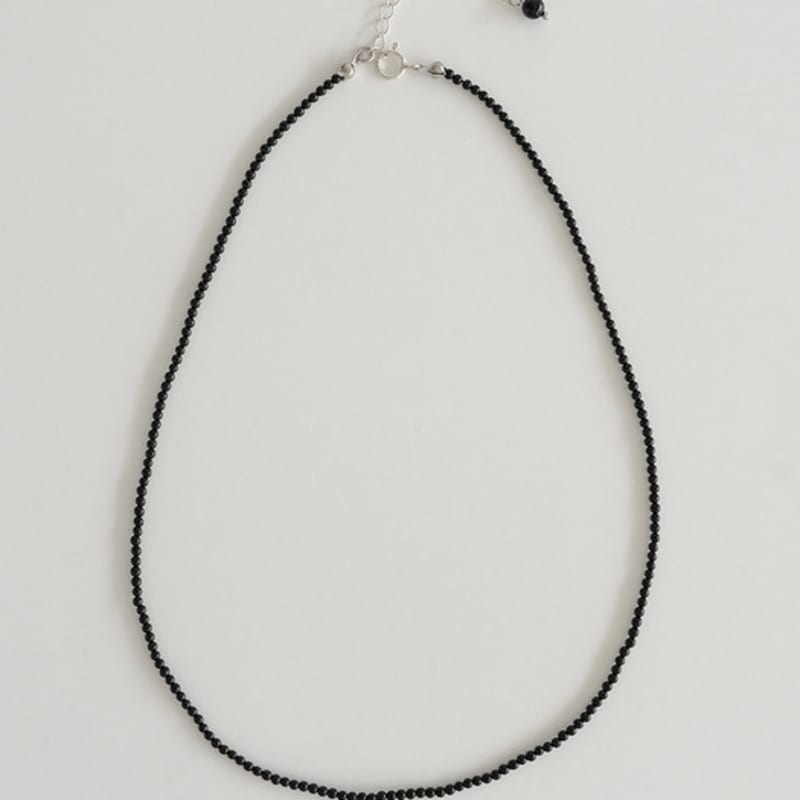 Modernlike Silver 925 Onyx Black Necklace 2mm