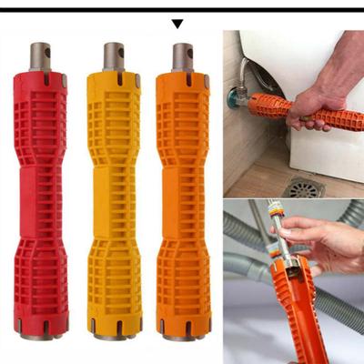 Wasserhahn- und Waschbecken-Montageschlüssel, verstellbarer Wasserrohrschlüssel, Doppelkopf-Inbusschlüssel-Set, Multitools