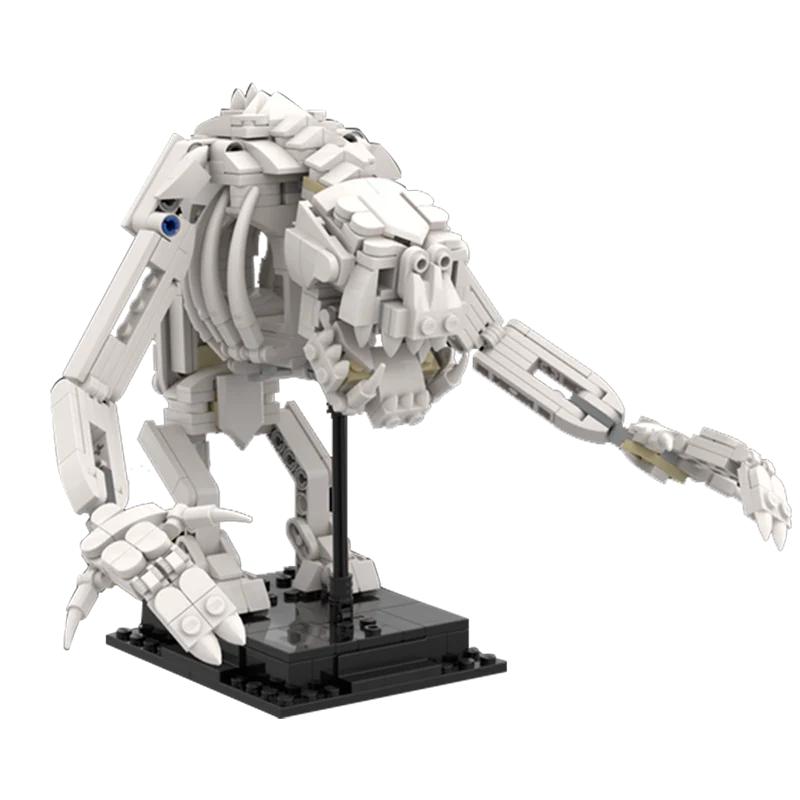 MOC 3D Dinosaurier Fossilien Skelett Lepining Bausteine