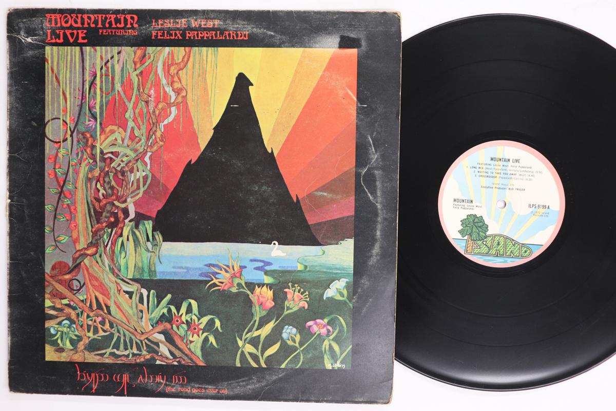 

LP Record MOUNTAIN Live The Road Goes Ever On ILPS9199 ISLAND 1972 UK Rock Used