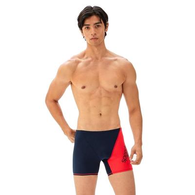 Competitive Swimming Training Swimsuit Panel Freasily TurnS Half Box Panel Freejily Turns Half Box ST52303 L [Speedo] Navy/Red